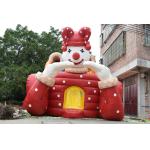 Commericlal Giant Inflatable High Dry Slide Circus Clown Eco - Friendly for sale