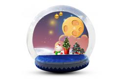 China Transparent Inflatable Human Snow Globe Photo Booth With Blower EN71 supplier