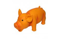 China 6 Inch Latex Pig Chewing Sound  Latex Pet Toy  For Aggressive Chewers supplier
