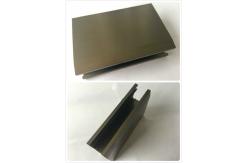 China T4  T5 Oxidizing Bronze Anodized Aluminum Channel With Customized Shape supplier