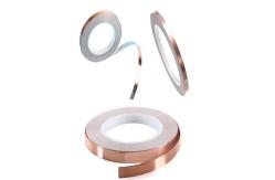 China 0.1mm RF Double Sided Copper Shielding Tape With Conductive Adhesive supplier