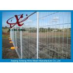 Security Temporary Fencing Panels Welded Wire Mesh Fence Metal Base Temporary Site for sale