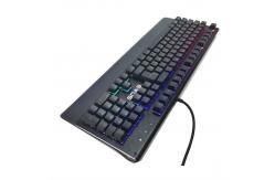 China Ultra Slim LED Backlit Rainbow Wired Computer Keyboard And Mouse Spill Resistant supplier