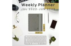 China 100GSM Ivory Paper Student Weekly Planner 2023 2023 Vertical Layout supplier