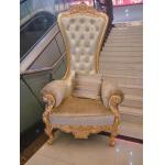Xinyu ISO14001 Antique Hotel Furniture Luxury King Gold Throne Chairs for sale