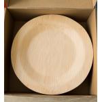 Natural Reusable Bamboo Wooden Plates Biodegradable 7 9 10 For Cake Bread for sale
