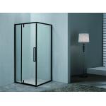 Affordable Black SS Frame Shower Enclosures With Tempered Glass For Modern for sale