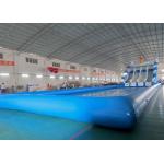 Amusement Inflatable Water Parks With Slide 420D Polyester Coated PVC Waterproof for sale