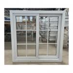 Sliding Style European Upvc Interior Design Two Track Pvc Window with Custom Grill Design for sale