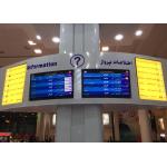 Full Color Airport Scrolling Message Signs , Airport Flight Information Board for sale