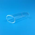 Transparent Laser Spare Parts Single Hole Quartz Glass Laser Flow Tube for sale