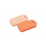30ml Orange Perfume Spray Pump Plastic Refillable Square Cosmetic Portable