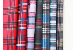 China Plain Polyester Fabric With Heat Transfer Printing / Check Pattern For Bags supplier