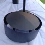 Eco Friendly Indoor Wood Burning Fire Pits Rotating Fireplace Non Rusting