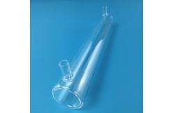 China Double Wall Quartz Reactor For Gas Or Liquid Circulation supplier