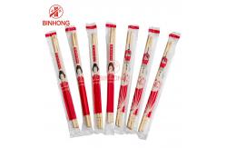 China OPP Wrapped 6.0mm Round Bamboo Chopsticks For Churches supplier