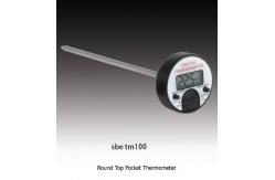 China Round Top 20x9mm Digital Alarm Thermometer , Digital Pocket Thermometer supplier