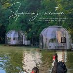 Outdoor Glamping Luxury PC Geodesic Dome Homes Prefabricated House Dome Tent for sale