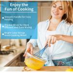 Blue Silicone Egg Beater Wire Whisk Odorless Nonremain CIQ Approved