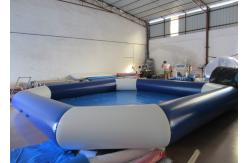 China Amusement Park Inflatable Water Games Blue Blow Up Pool 8 X 8m Customized supplier