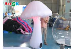 China Oxford Cloth 2m LED Inflatable Lighting Decoration White Mushroom supplier