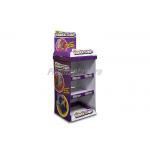 Recyclable Cardboard Retail Shelf Display Stands Easy Assembly for sale