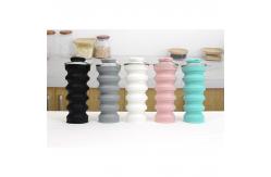China OEM ODM Available 500ML Silicone Foldable Water Bottle supplier