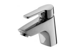 China Single Hole Brass Wash Basin Faucet with Inlet Hose Chrome Basin Faucets supplier