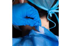 China Reinforced Disposable SMS Surgical Gowns With Knitted Wrist For Operating Room supplier