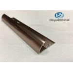 6063 T5 Aluminium Extrusion Profile Metal Transition Strips For Flooring With Polishing Bronze for sale