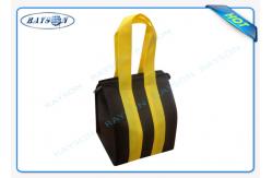 China Custom Eco Promotional Long Handle PP Non Woven Fabric Bags With Zipper supplier