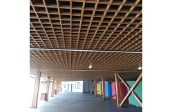 China Metal Suspended False Ceiling Customized Aluminum Suspended Ceiling Grille Fire Resistant supplier
