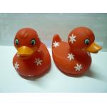 Phthalate Free Letter Printed Weighted Rubber Ducks Toy With Camouflage Design