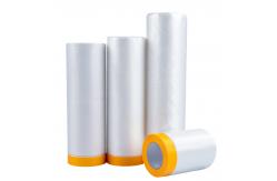 China Plastic Polycarbonate Protective Film Pre Taped For Automotive Decorating supplier