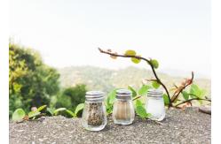 China Bulk Or Customized Packaging Glass Salt And Pepper Shaker Set With Condiments supplier