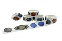 China Multi Color Planet Patterns Washi Paper Stickers supplier