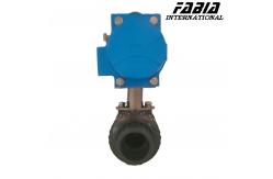 China Soft Seal PVC Valve Pneumatic Two Way Industrial Valve supplier