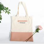 Fashion Leather Canvas Bag Zipper Bag For Shopping for sale