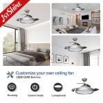 42 3 Plastic Blades Retractable Ceiling Fan With Remote Control