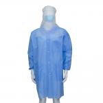 5pcs/Bag Dustproof Disposable Lab Coats With Shirt / Korean / Knitted Collar Style for sale