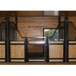 Powder Coated European Horse Stalls Low Rise Version Smooth Steel Edge for sale