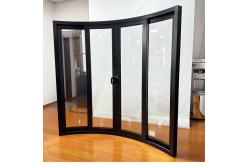 China Custom Glass Sliding Doors With Double Tempered Glass For Balcony Partitioning supplier