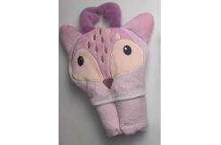 China Custom Made 100% Cotton Deer Pattern Baby Girl Bath Towel supplier