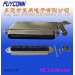 Centronic Amphenol RJ21 64 Pin Champ IDC Plug Connector with 45 degree Matel Cover for sale