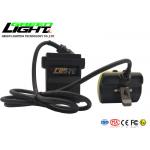 Waterproof IP68 LED Miner Cap Lamp 13600mAh 25000lux With Cord