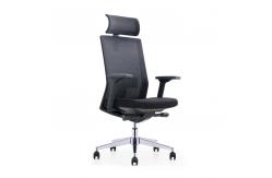 China Black Back Comfortable Mesh Office Chair With Adjustable Movable Headrest supplier