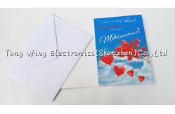 China Personalized Musical greeting card with sound , sound greeting card supplier