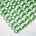 Green Shower Metal Chain Link Curtains Ceiling Parallel Straight for sale