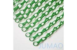 China Green Shower Metal Chain Link Curtains Ceiling Parallel Straight supplier