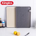Double Sided Sharpen Block Black Plastic Chopping Board Set